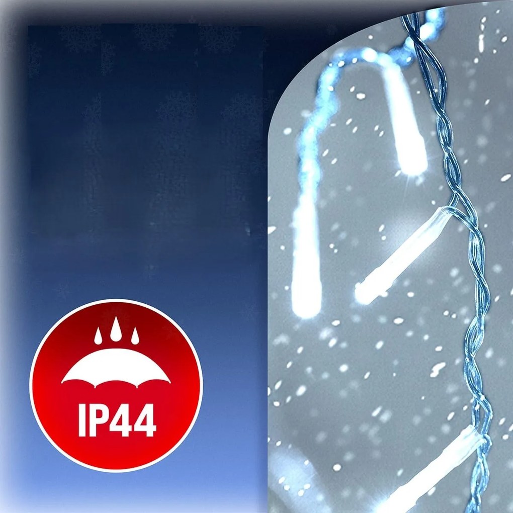 SIMPLE karácsonyi fényfüzér, 40m, hideg fehér Monzana