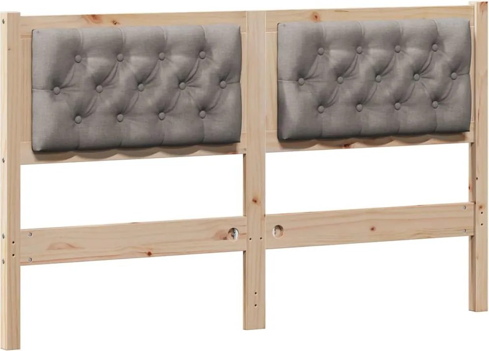 vidaXL Fejtámla Egyéb Barna és taupe 150 cm Tömör fenyőfa