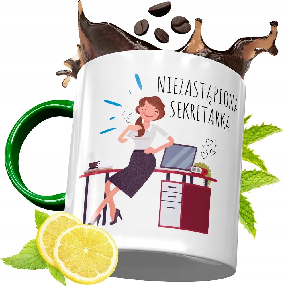 Zöld Bögre Titkárnőnek Születésnapi Ajándék Nyomtatott Fotóval