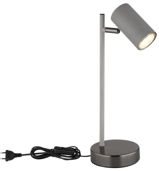 Globo 57911TS - Asztali lámpa ROBBY 1xGU10/5W/230V szürke/antracit