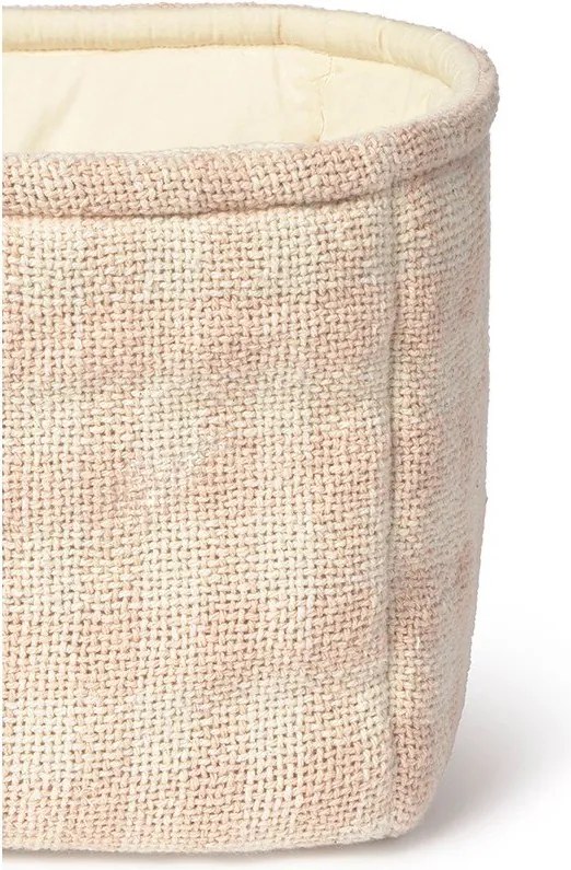 Világos rózsaszín textil játéktároló kosár 30x20x20 cm Swan Rose – Lorena Canals