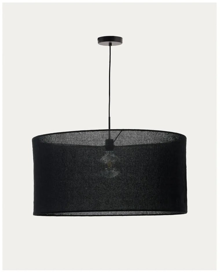 Fekete lámpabúra ø 80 cm Mariela – Kave Home
