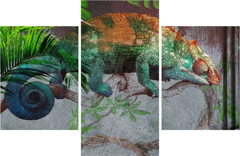 Kép - kaméleon (90x60 cm)