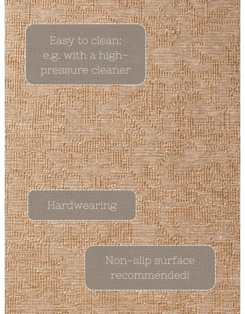 Bézs-elefántcsont színű kültéri-beltéri szőnyeg 160x230 cm Duet Kona – NORTHRUGS