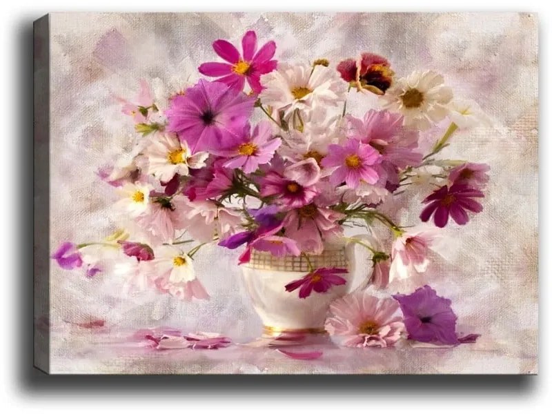 Flowers in Vase vászonkép, 40 x 60 cm - Tablo Center
