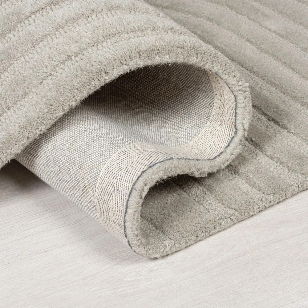 Zen Garden szürke gyapjú szőnyeg, 120 x 170 cm - Flair Rugs