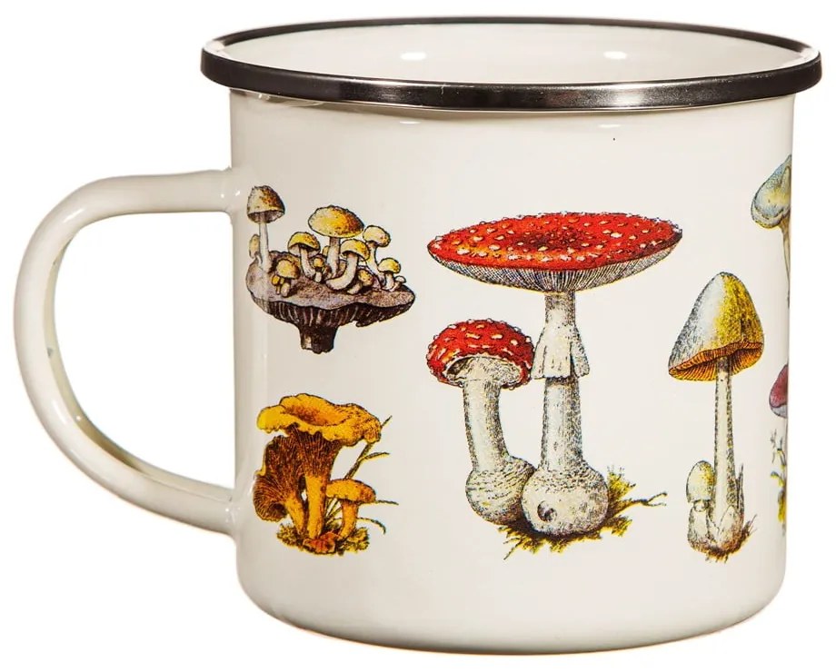 Krémszínű zománcozott gyerek bögre Vintage Mushroom - Sass & Belle
