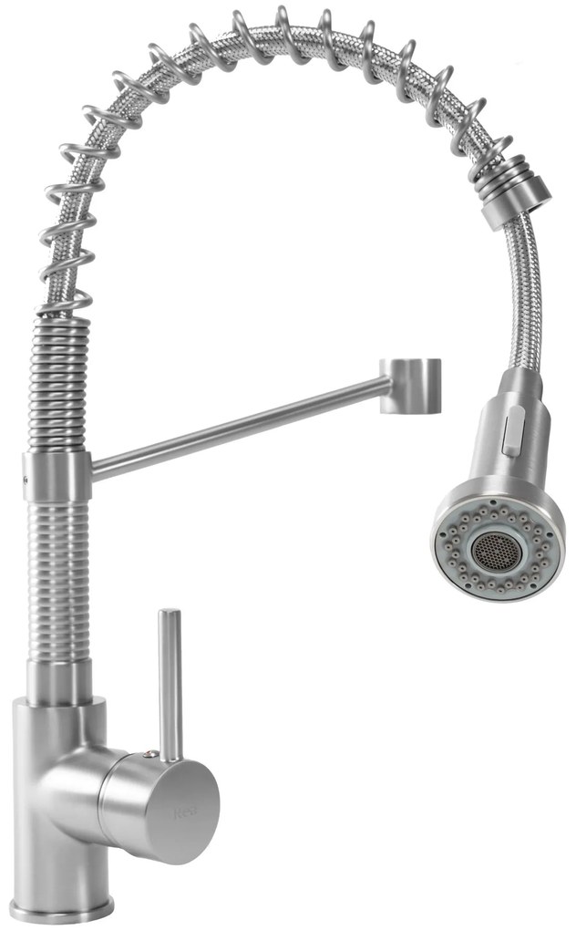 Konyhai csaptelep Rea Spring Nickel Brush INOX