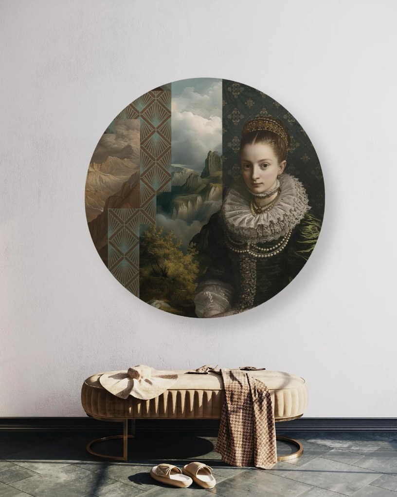 Gario Kerek vászonkép Középkori portré Méret: 80 x 80 cm