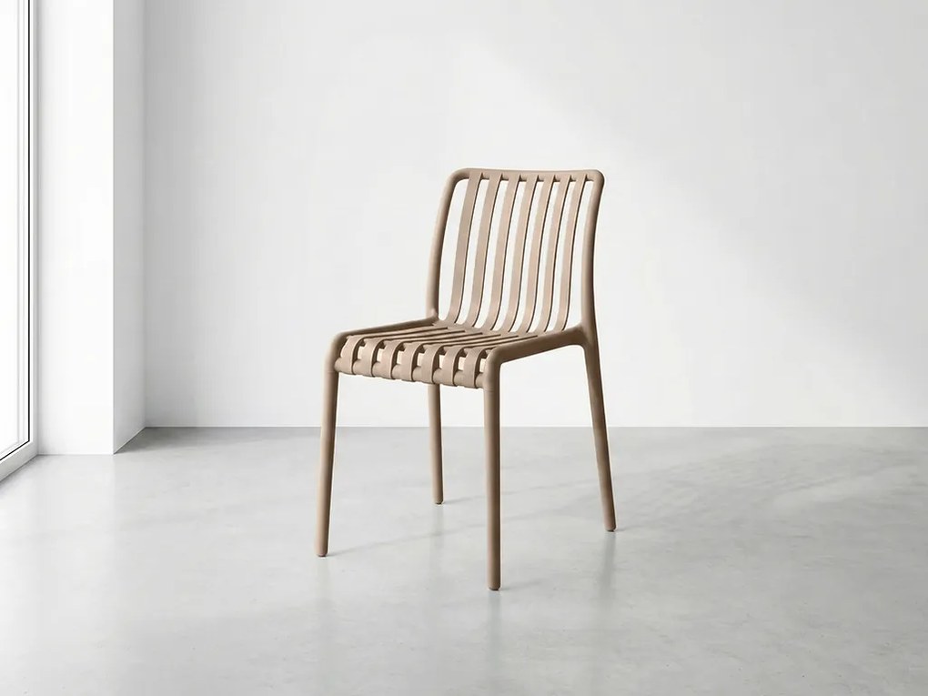 Műanyag szék TREGO, bézs