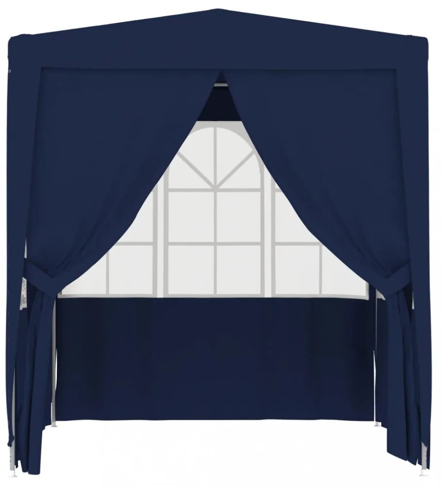kék rendezvénysátor oldalfalakkal 2 x 2 m 90 g/m²