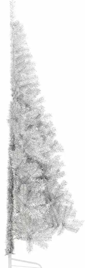 Mesterséges, előre világított karácsonyi fa Ezüst 210 cm PET