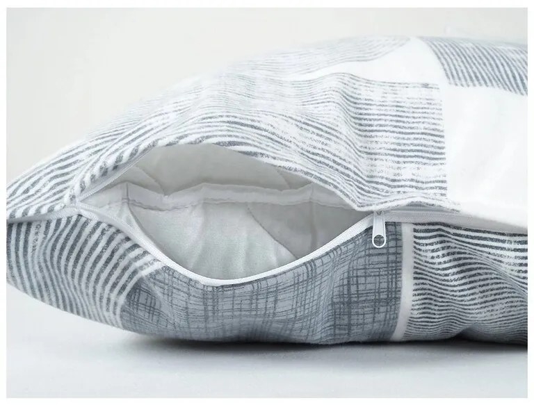 B.E.S. Petrovice Nordic Grey flanel ágyneműhuzat, 140 x 200 cm, 70 x 90 cm
