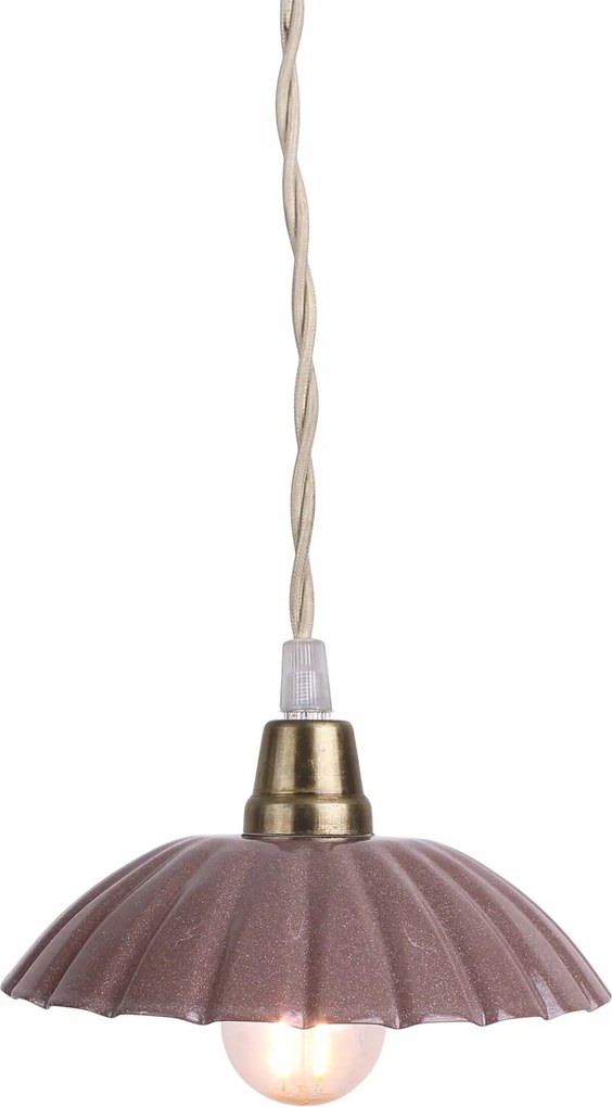 Függőlámpa Ingrid rózsaszín fém átm. 16cm