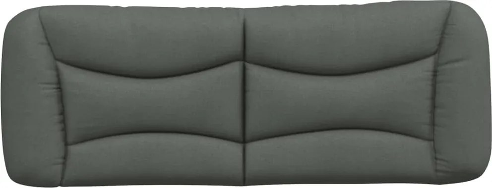 sötétszürke szövet fejtámla párna Hvar 120 cm