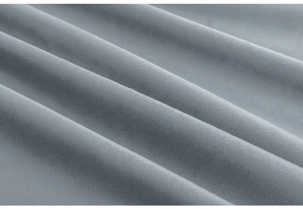 Sötétítő függöny VELVET szürke-kék 140x250 cm (2 db), fém karikák