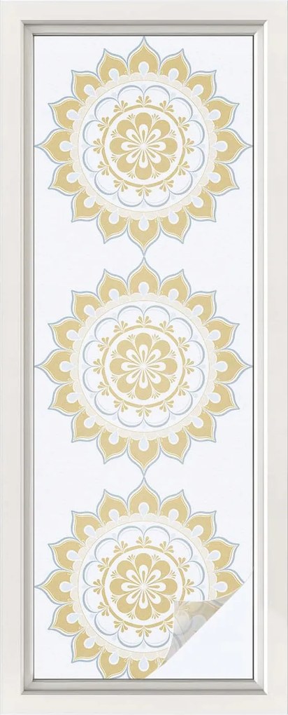 Ablakfólia öntapadós adatvédelem virágos mandala 50x146