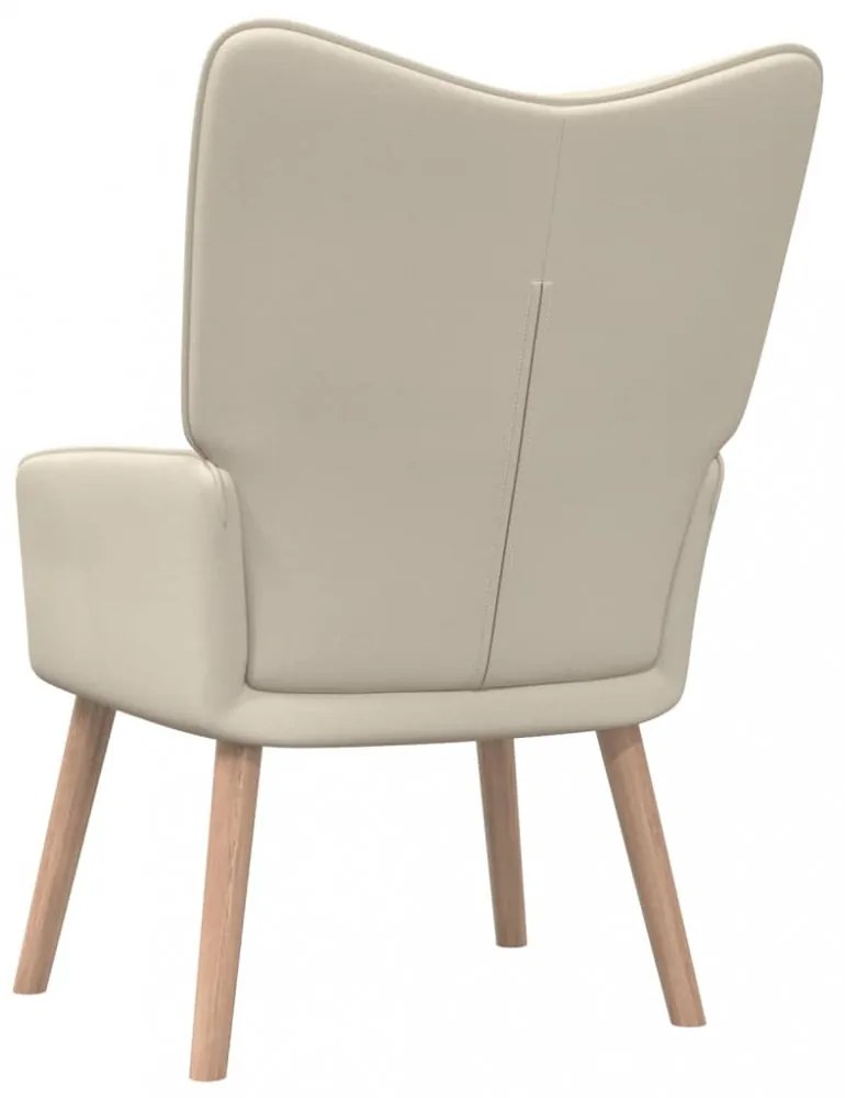 krémszínű szövet pihenőfotel