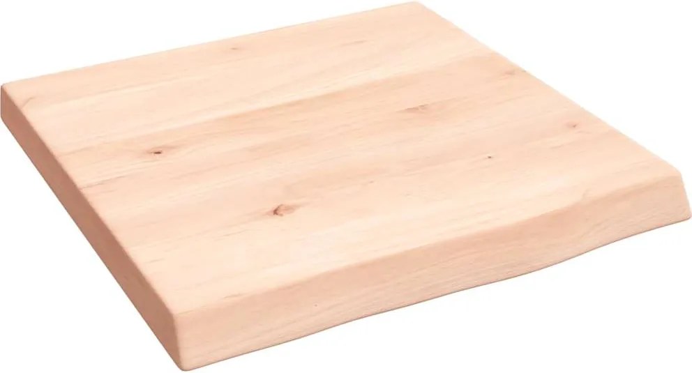 vidaXL kezeletlen tömör tölgyfa fali polc 40x40x(2-4) cm