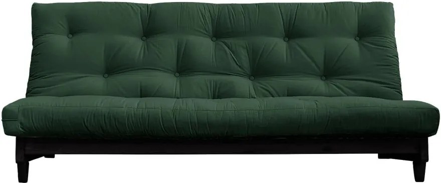 Fresh Black/Forest Green sötétzöld kinyitható kanapé - Karup Design