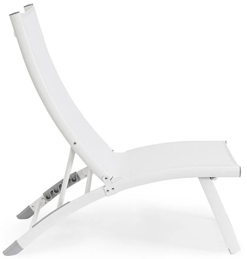 Fehér fém kerti napozóágy Taylor – Bizzotto