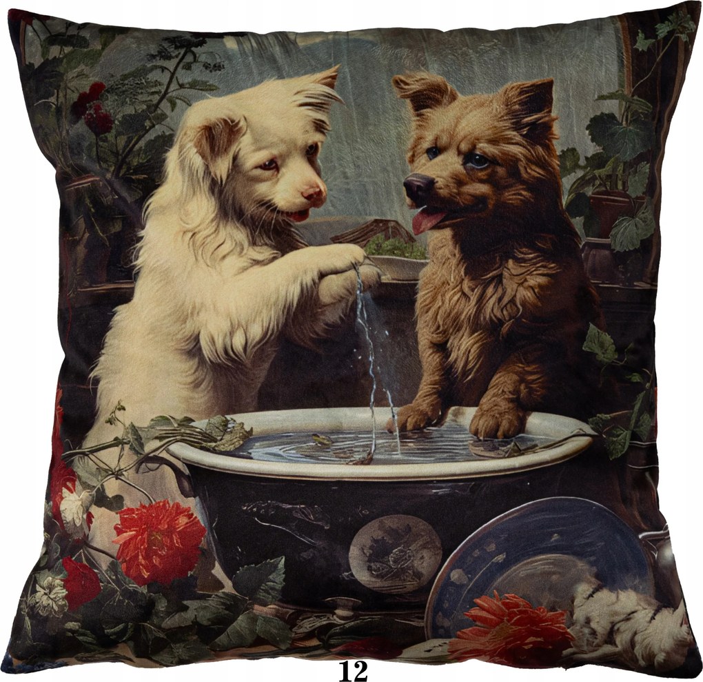 Dekorációs Párnahuzat Velúr 40x40 Jancsi Kutya