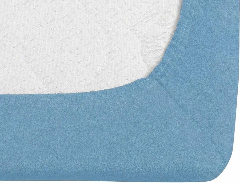 Frottír gumis lepedő EXCLUSIVE kék 90 x 200 cm