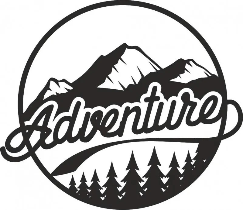 Fából készült falikép természet motívummal - ADVENTURE