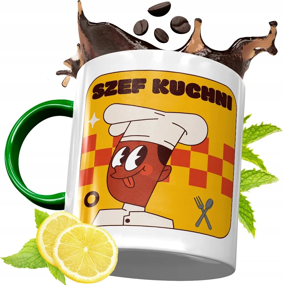 Zöld Bögre Szakácsnak Tökéletes Ajándék fényképes nyomtatással