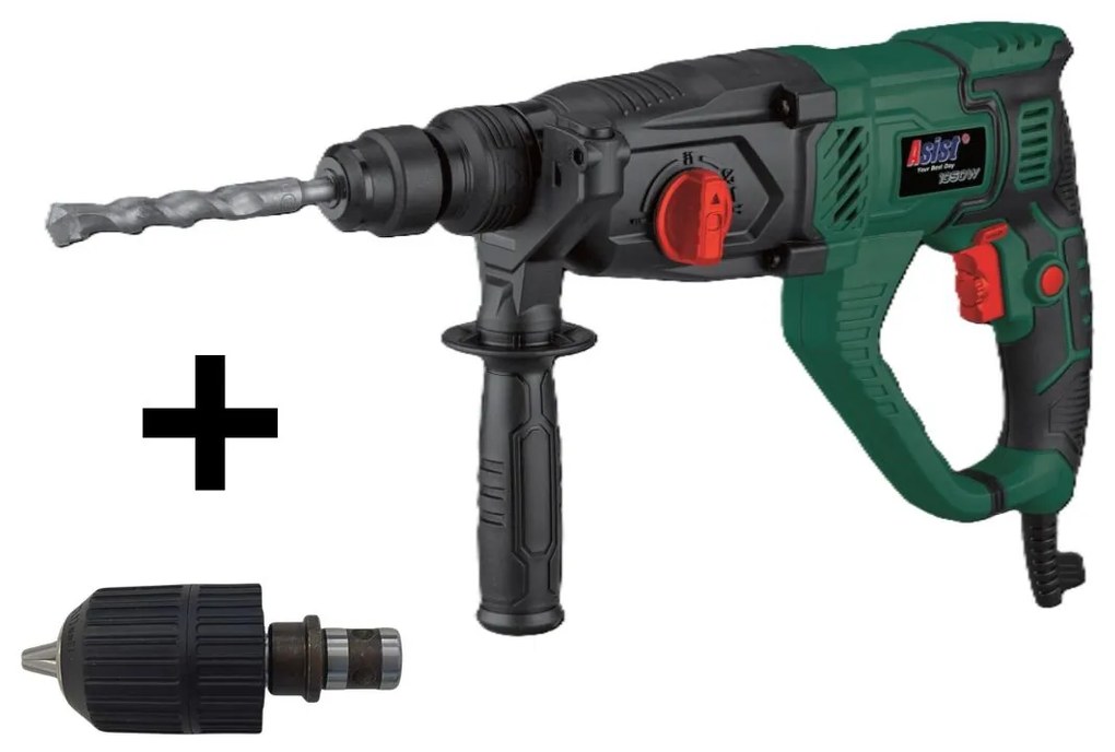 Kombikalapács ASIST AE1KC105 1050W, SDS-Plus + INGYENES gyorskioldó tokmány,