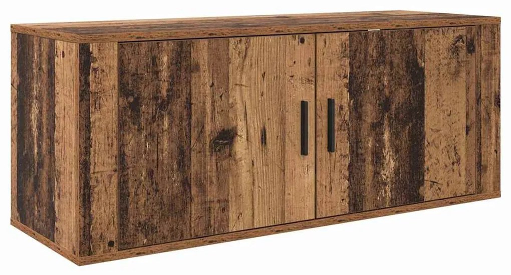 vidaXL Fali TV szekrény szett 3 pcs Öreg fa 100 x 34,5 x 40 cm Faanyag