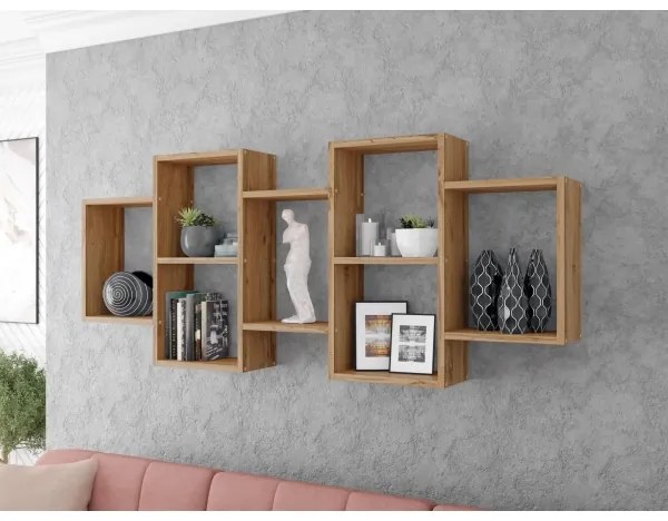 Fali polc TRIO 65x161 cm wotan tölgy