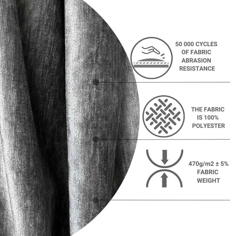 Szürke ágyneműtartós boxspring ágy 160x200 cm Yoko – Maison de Rêve