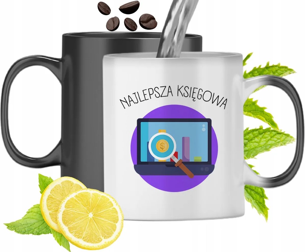 Mágikus Bögre Könyvelőnek Színváltós Nyomtatott Fényképpel