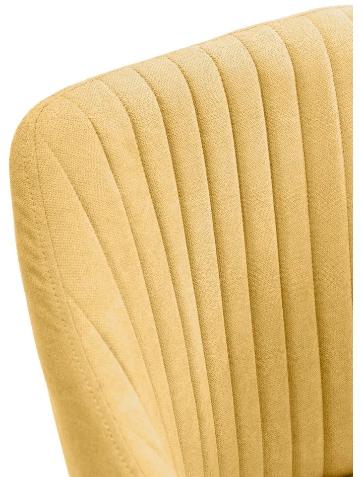 Sárga kárpitozott étkezőfotel szett 2 db-os Nadi – Marckeric