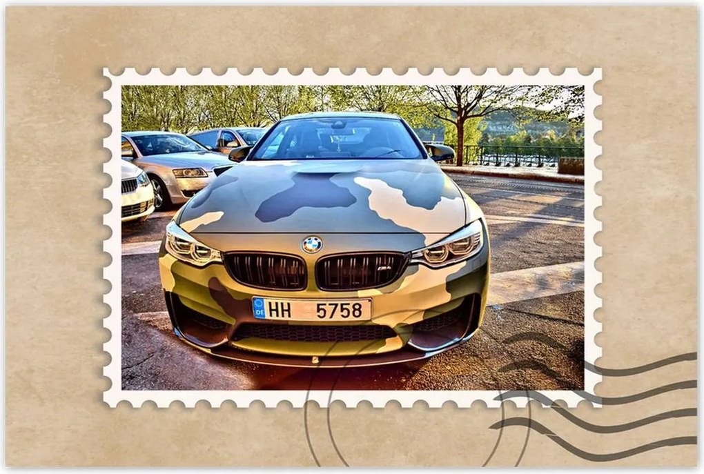 Poszter 60x40 Tengerkék Bmw M4