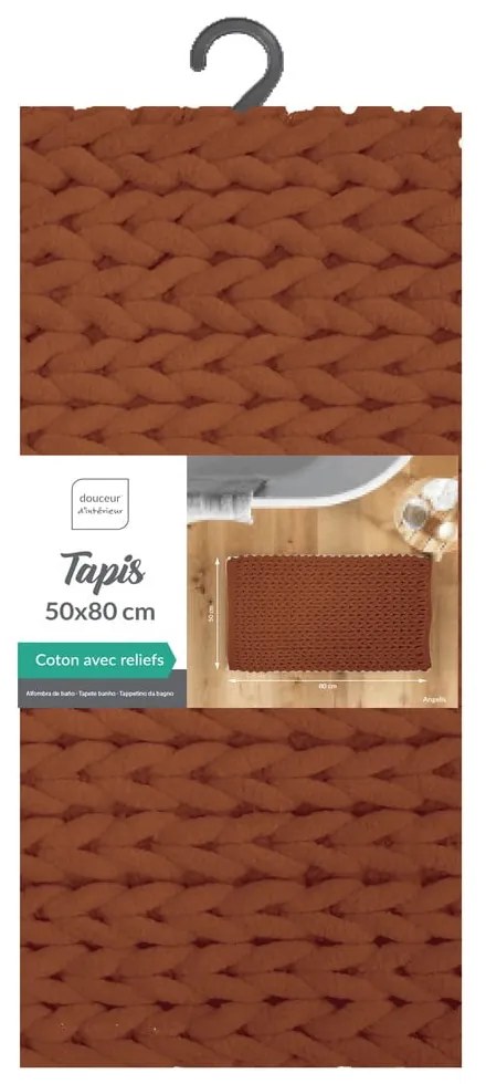 Terrakotta színű fürdőszobai kilépő 50x80 cm Ariel – douceur d'intérieur