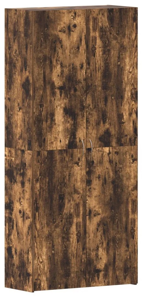 Cipőtartó Füstölt Tölgy 80x35,5x180 cm Műszaki Fa