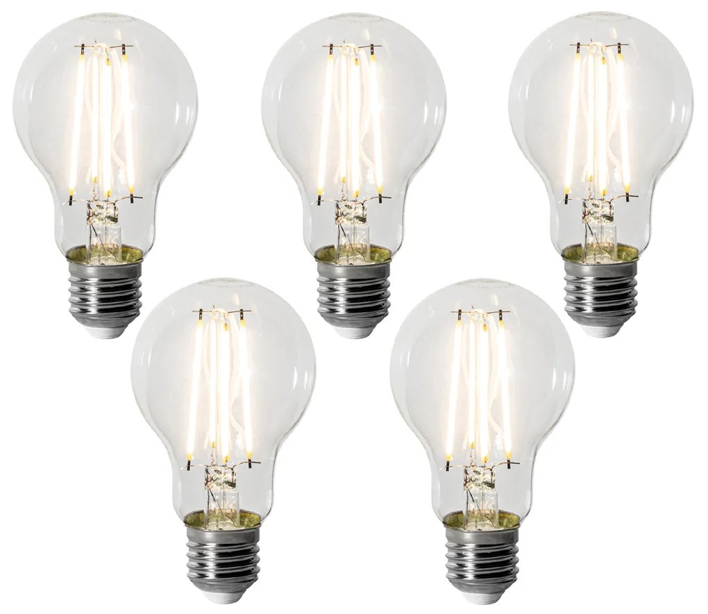 5 darabos szabályozható E27 LED izzó A60 8W 900 lm 3000K