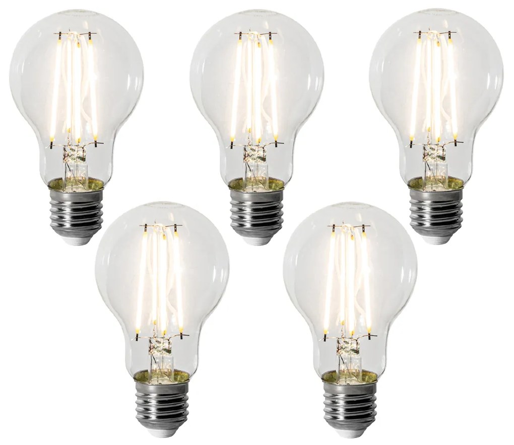 5 db E27 dimbare LED lamp A60 8W 900 lm 3000K