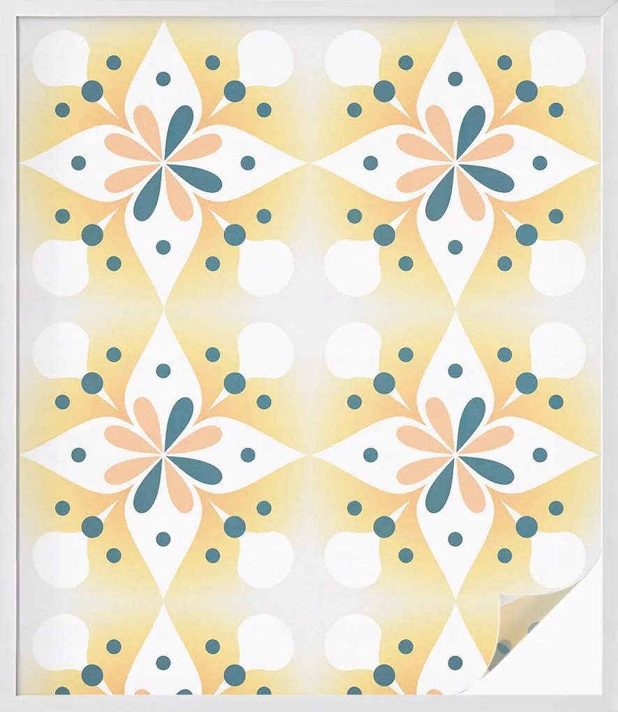 Furnérfólia Adatvédelem Szélvédőkhöz és Ablakokhoz Virágos szimmetria 100x116