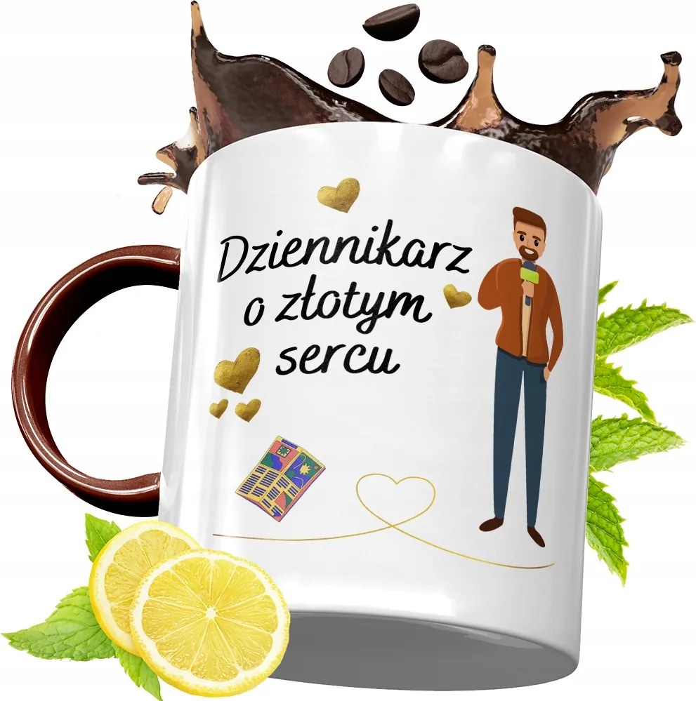 Bordó Bögre Újságírónak Születésnapra Ajándék fényképes nyomattal