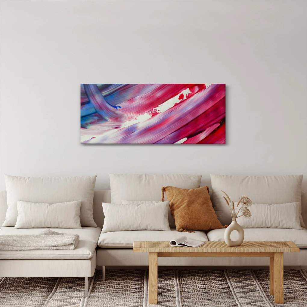 Kép - rózsaszínes kék szín (120x50 cm)