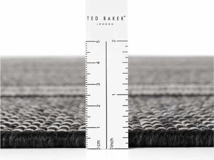 Fekete-krémszínű kültéri-beltéri szőnyeg 160x230 cm Haringey Allington – Ted Baker