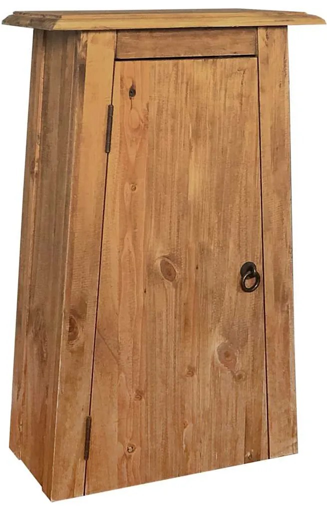 Tömör újrahasznosított fenyőfa faliszekrény 42 x 23 x 70 cm