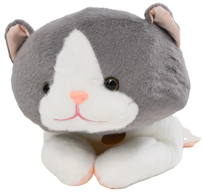 Plüss MACSKA szürke babatakaróval belül