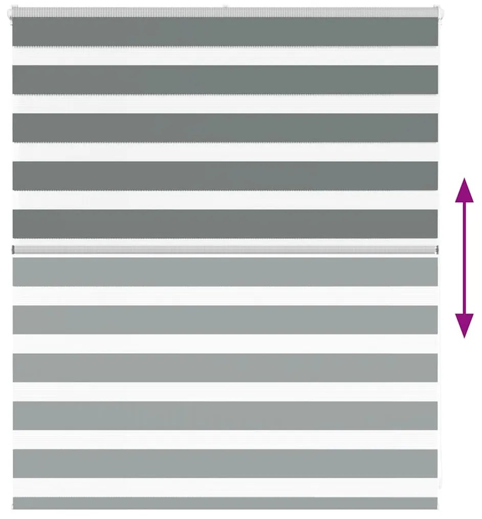 zebrafüggönnyel sötét szürke szövetszélesség 120,9cm poliészter