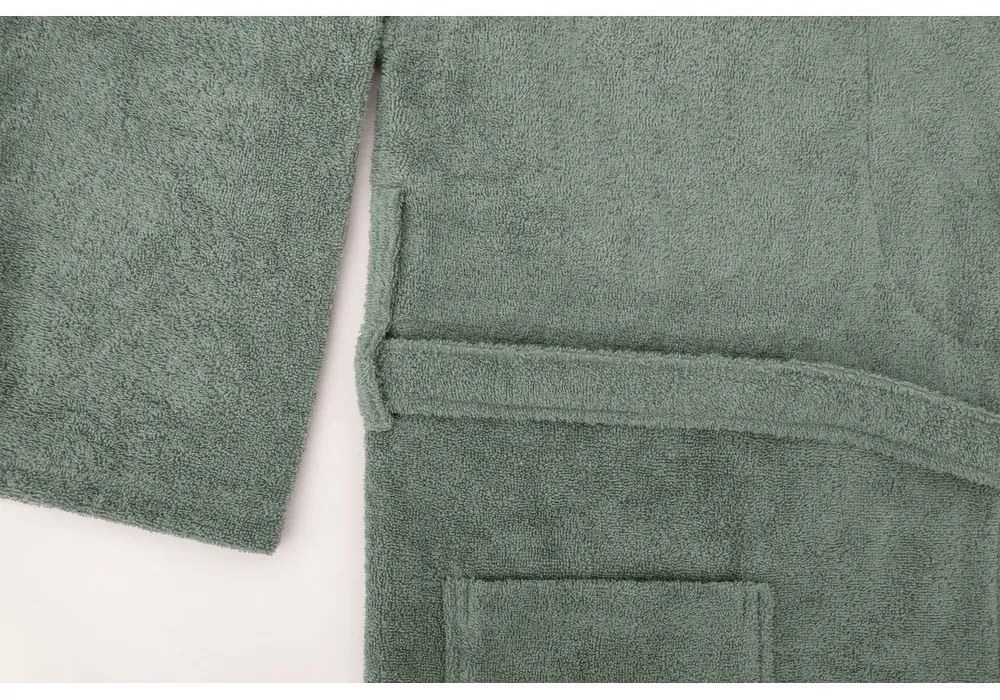 Zöld pamut fürdőköpeny S/M - Foutastic