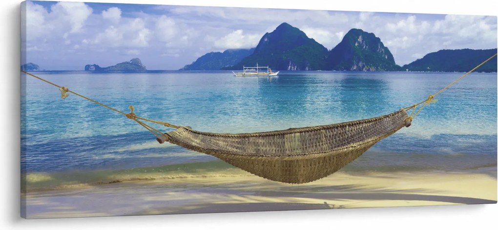 Kép - Egy függőágy képe a tengerparton 2 (120x50 cm)