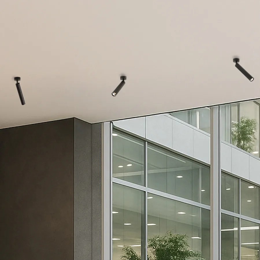 RENDL DARRIN R felületre szerelhető fekete 230V LED 6W 24° 3000K